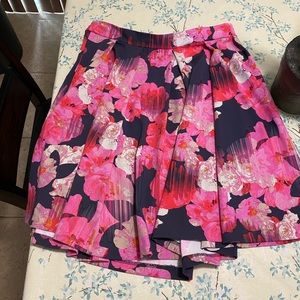 High Waisted Floral Skirt